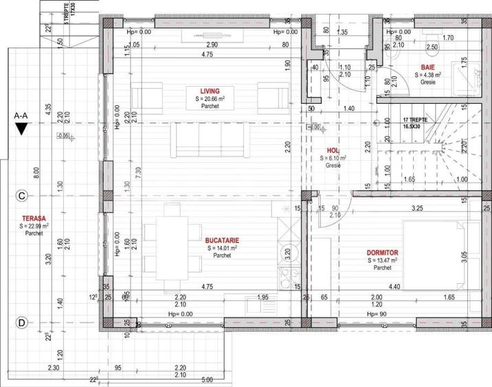 Duplex cu 5 camere cu Teren 265 Mp în Chinteni