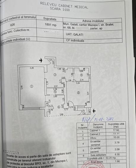 Spațiu comercial, de 53 mp, în Mazepa 1