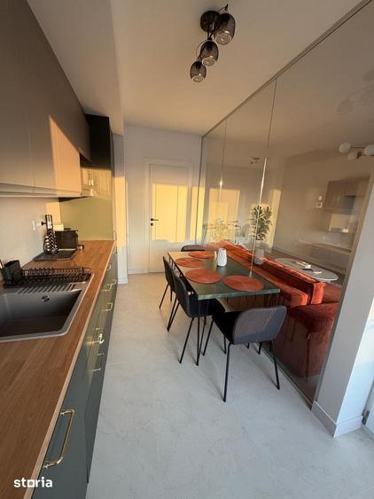 2 camere mobilat / prima inchiriere/ bucurestii noi / metrou 5 min - 6