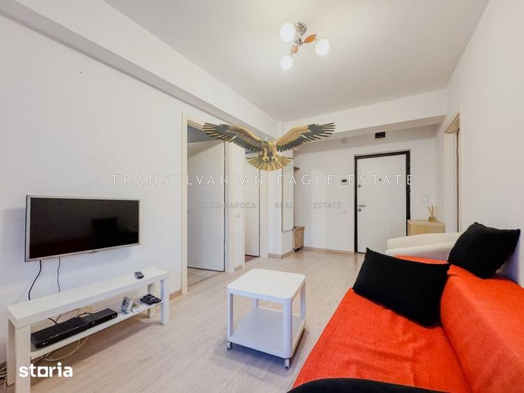Apartament cu 2 camere semidecomandat, mobilat în Între Lacuri