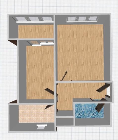 Apartament cu 2 camere decomandat în Central