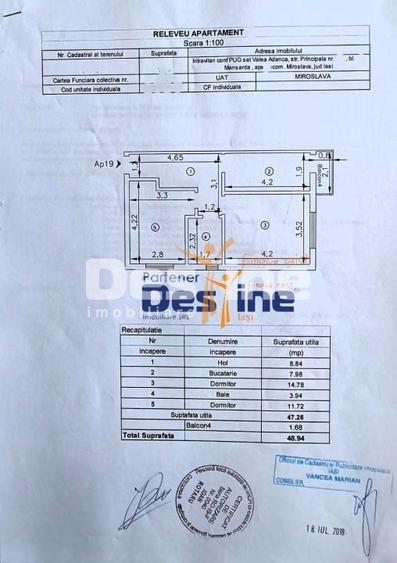 Apartament cu 2 camere decomandat în Valea Adâncă