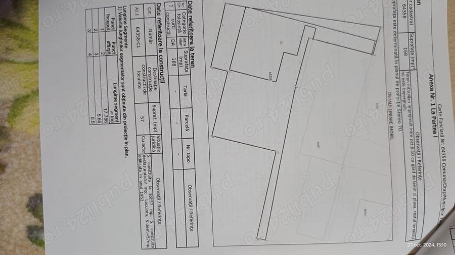 Casă cu 2 camere cu Teren 170 Mp în Central
