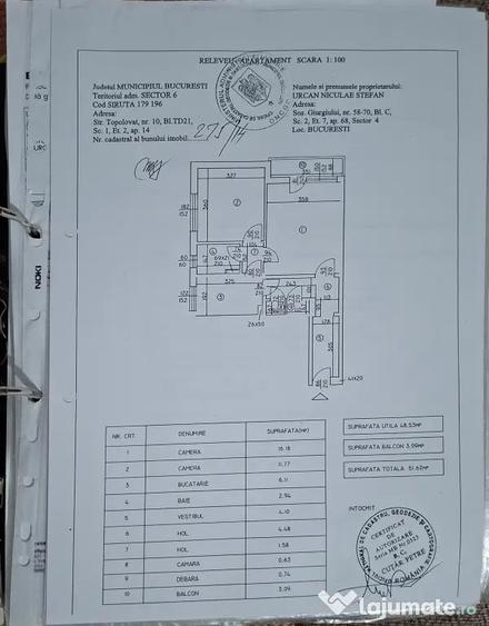 Apartament cu 2 camere decomandat în Drumul Taberei