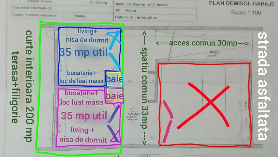 Apartament cu 2 camere în Cantemir