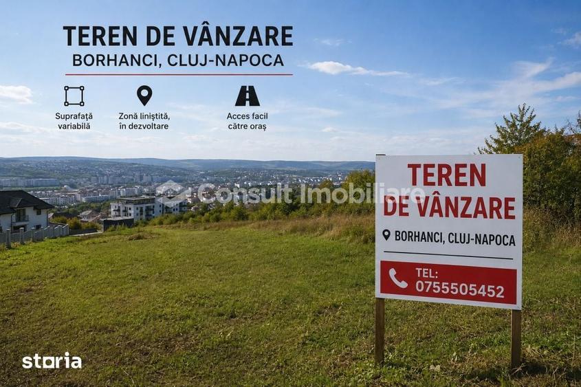 Teren de 1121 mp, în Borhanci