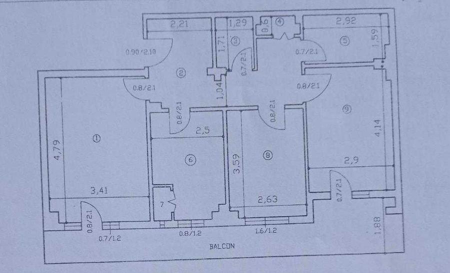 Apartament cu 3 camere decomandat în Târgu Cucu