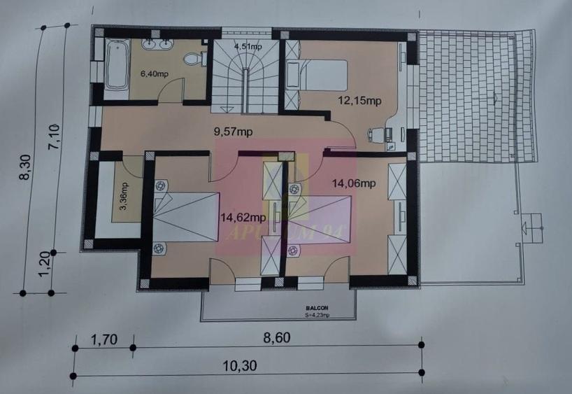 Vila cu 4 camere de vanzare in Brebu - 13