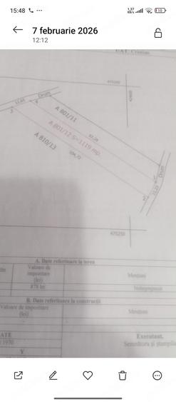 Teren de 1119 mp, în Cristian