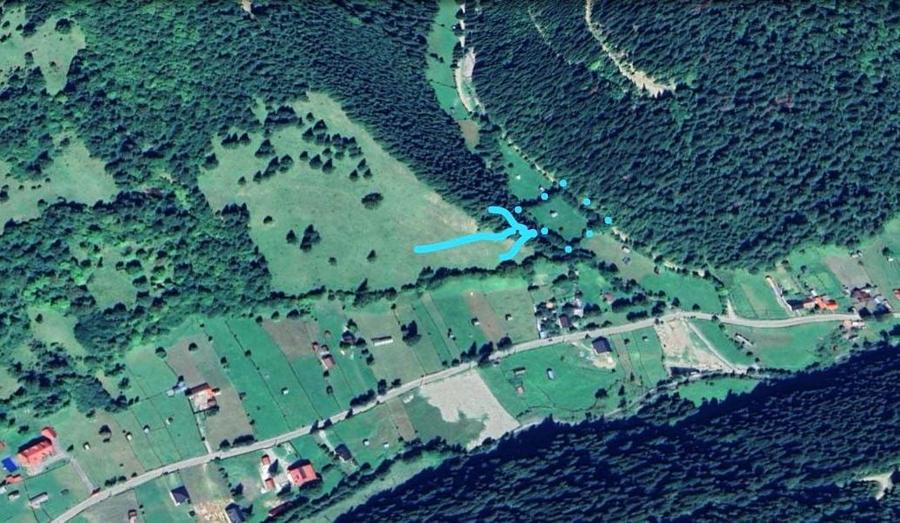 Teren Construcții extravilan de 3386 mp, în Borca