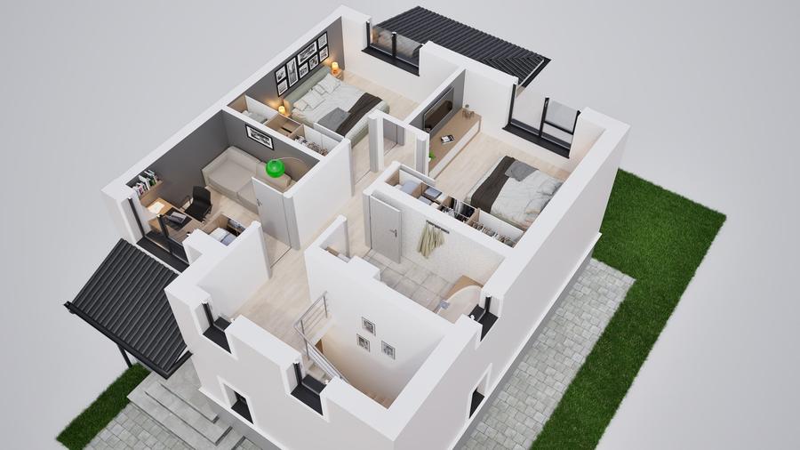 Duplex cu 4 camere cu Canalizare în Șura Mică