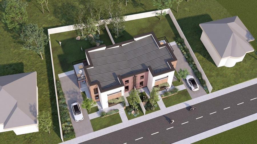 Duplex cu 4 camere cu Teren 400 Mp în Cetate