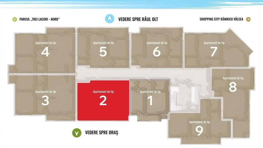 Apartament 2 camere - Shopping City - 1