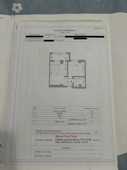 Apartament cu 2 camere semidecomandat în Chiajna
