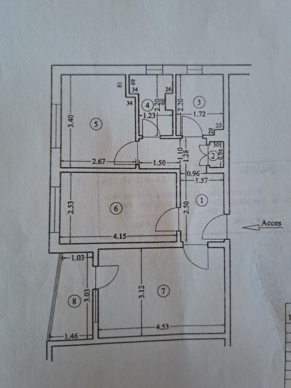 Apartament cu 3 camere decomandat în Ostroveni