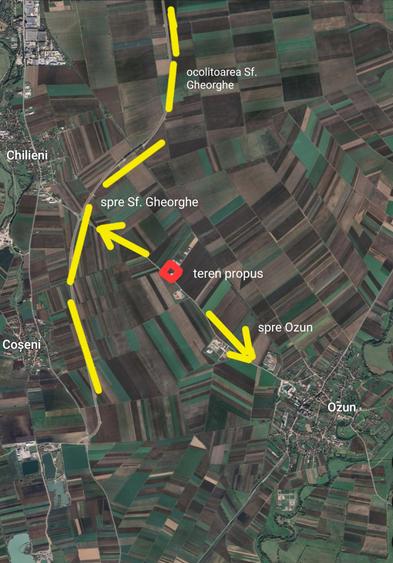 Teren Construcții intravilan de 6300 mp, în Ozun