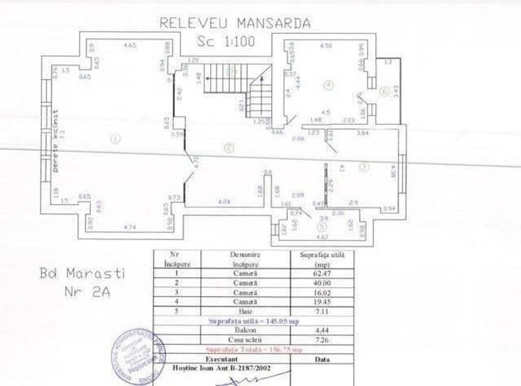 Apartament cu 4 camere în Arcul de Triumf