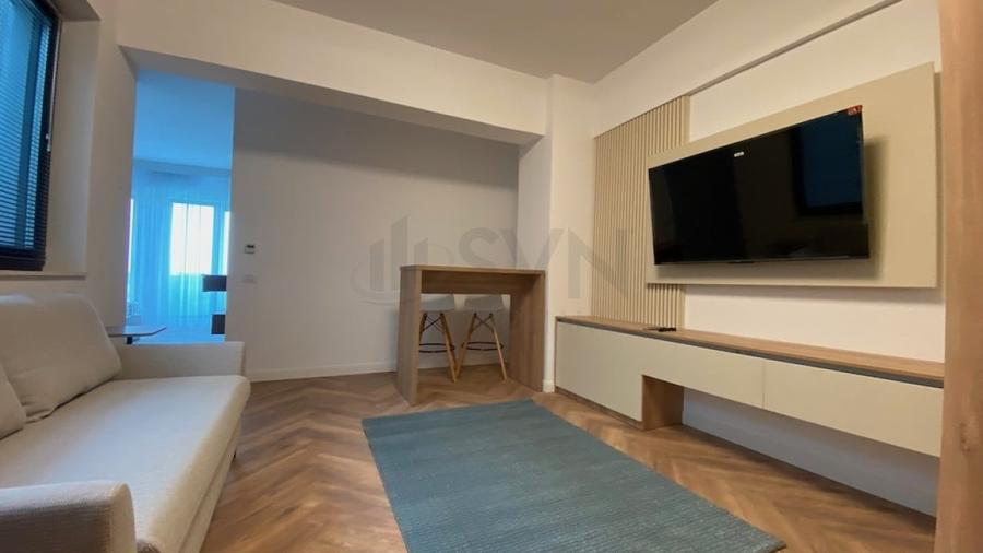 Apartament cu 2 camere semidecomandat, mobilat în Băneasa