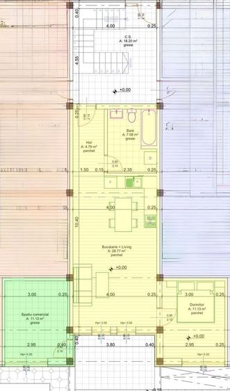 Apartament cu 3 camere în Central