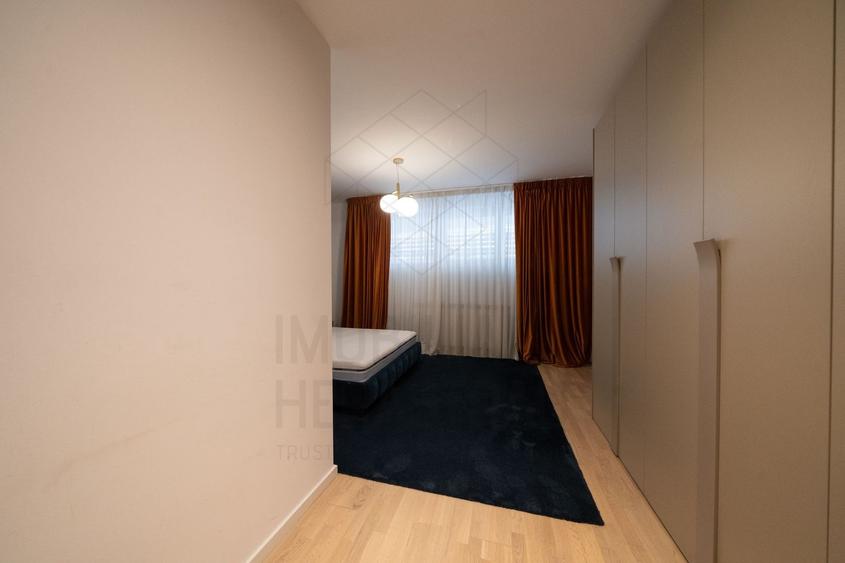Apartament cu 3 camere semidecomandat, mobilat în Herăstrău