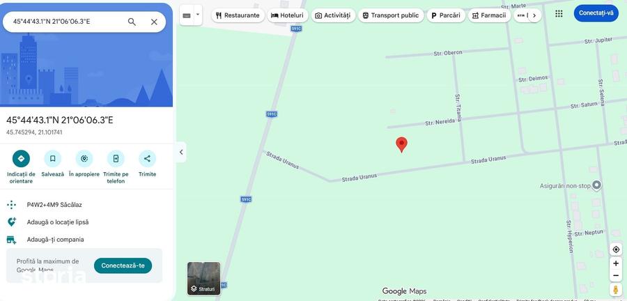 Teren de 646 mp, în Săcălaz