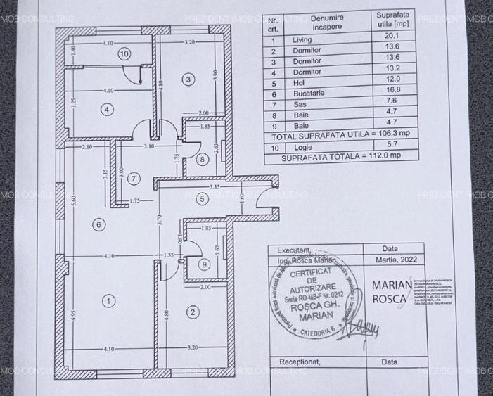 Apartament cu 4 camere decomandat în Brâncoveanu