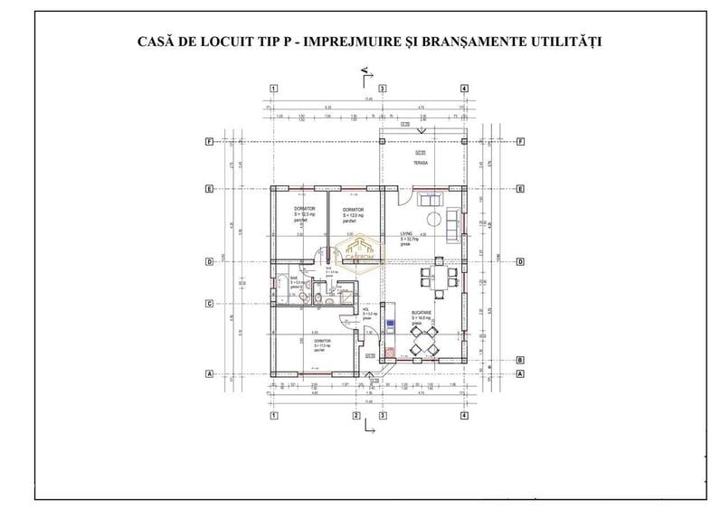 Casă cu 4 camere în Bercu Roșu
