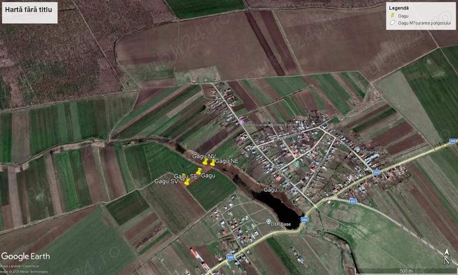 Teren de 5000 mp, în Gagu