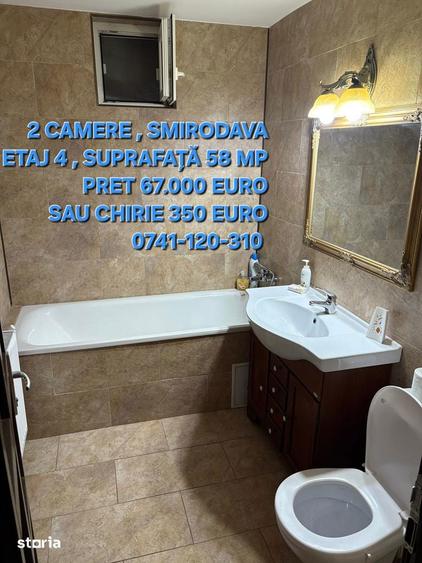 Apartament cu 2 camere decomandat în Central