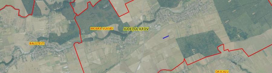 Teren agricol extravilan de 7170 mp, în Moara Vlăsiei