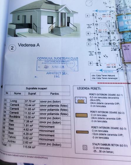 Casă individuală cu 4 camere cu Canalizare în Chinteni
