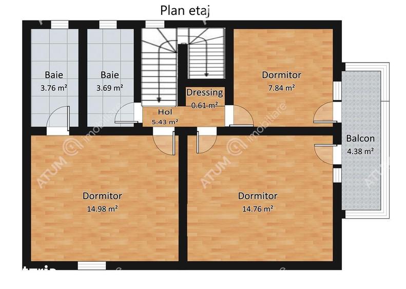 Casă cu 4 camere decomandat cu Teren 250 Mp în Central