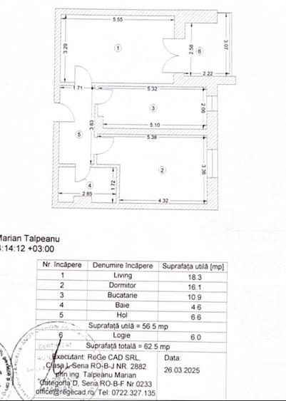 Apartament cu 2 camere decomandat în Titan