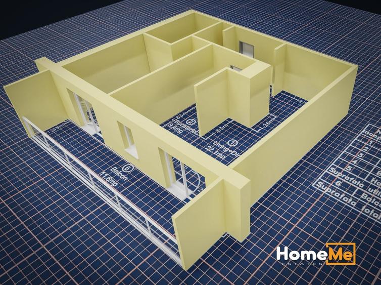 Apartament cu 2 camere decomandat în Central