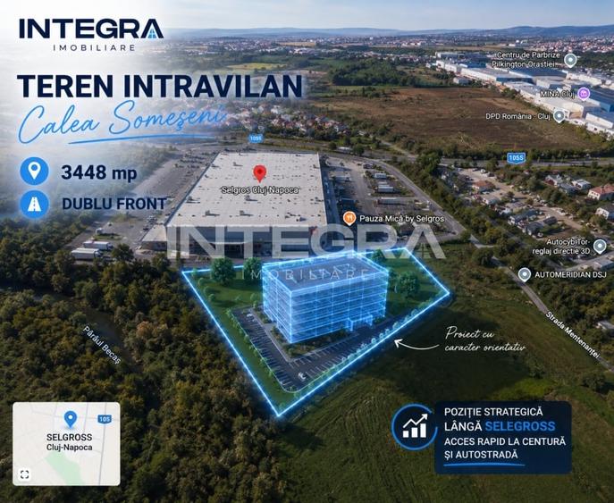 Teren Construcții intravilan de 3448 mp, în Someșeni