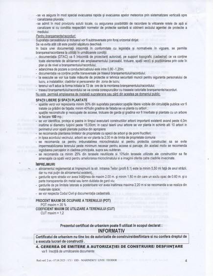 Teren Construcții intravilan de 800 mp, în Sud-Vest