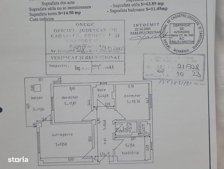 Apartament cu 3 camere în Casa de Cultură