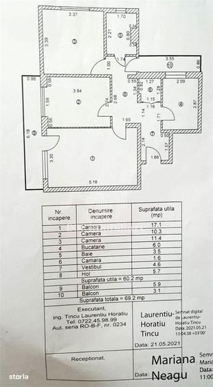 3 camere Drumul Taberei - Romancierilor | 5 min Metrou | 2 balcoane - 1