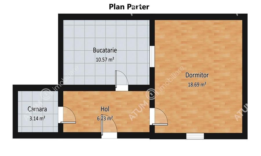Casă cu 3 camere cu Teren 310 Mp în Trei Stejari