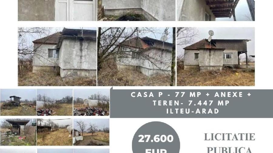Casă individuală cu 3 camere cu Teren 7447 Mp în Petriș