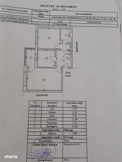 Apartament cu 2 camere decomandat, mobilat în Viile Noi