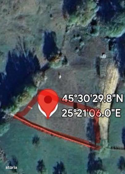 Teren intravilan - 1.050 mp in Bran cu utilitati priveli?te Bucegi - 2