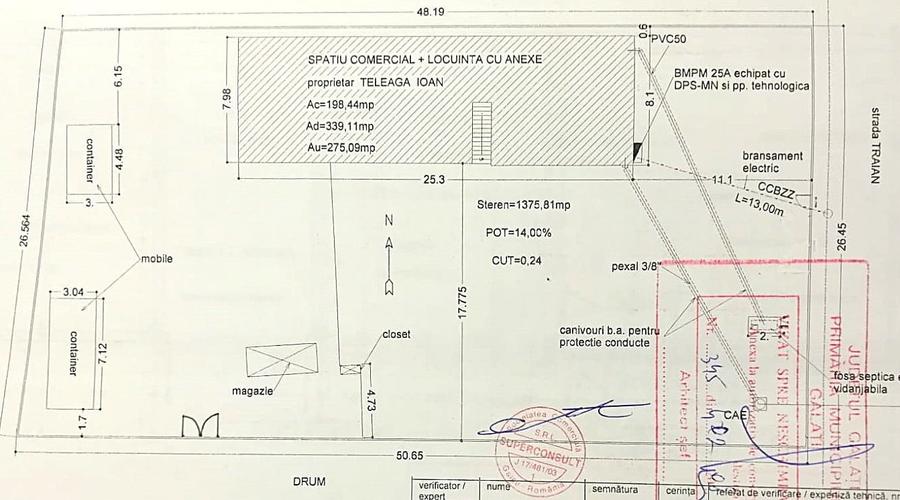 Teren investiție, de 1,310 mp, în Nord