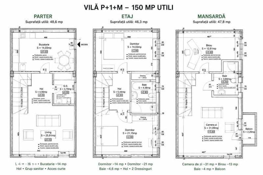 Casă cu 4 camere cu Teren 150 Mp în Central