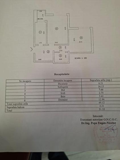 Apartament cu 2 camere decomandat în Podu Roș
