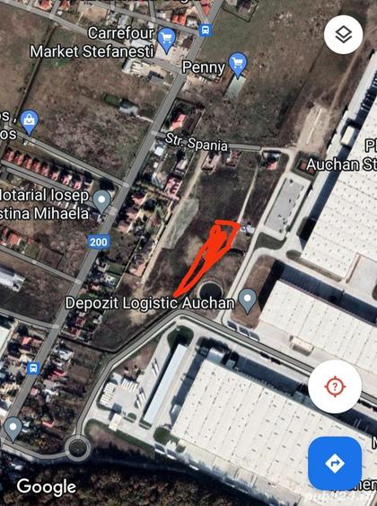 Teren de 5100 mp, în Ștefăneștii de Jos