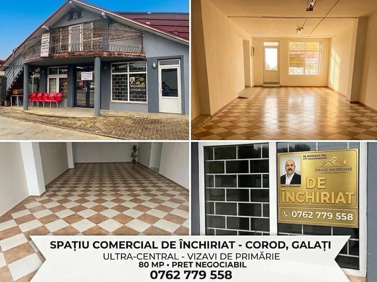 Spațiu comercial, de 80 mp, în Corod