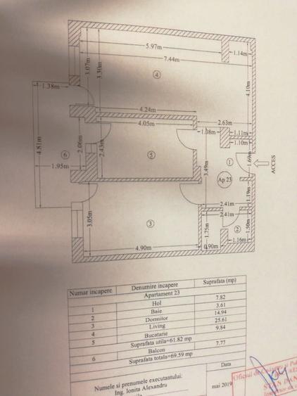 Apartament cu 2 camere decomandat, mobilat în Uverturii