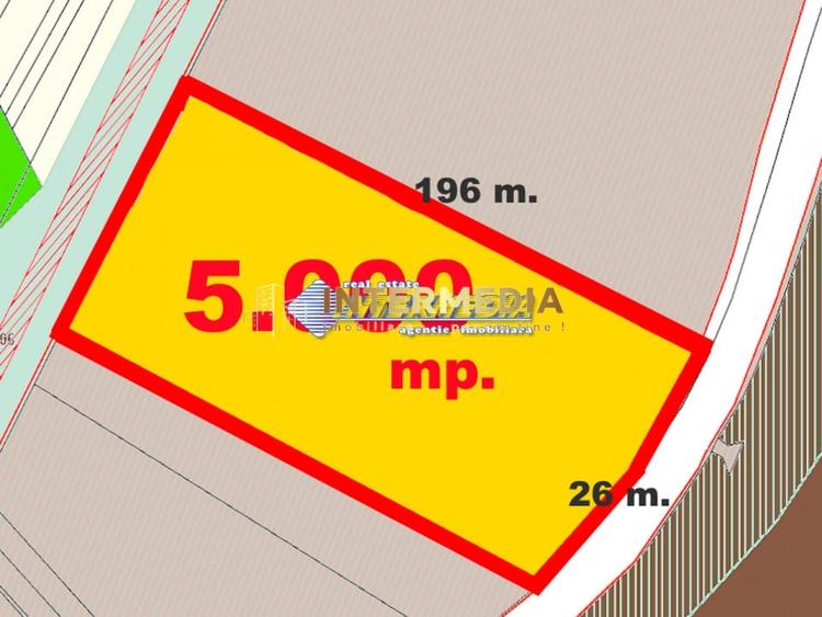 Teren Construcții intravilan de 5000 mp, în Exterior Vest