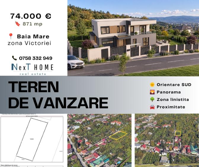Teren Construcții intravilan de 871 mp, în Valea Borcutului